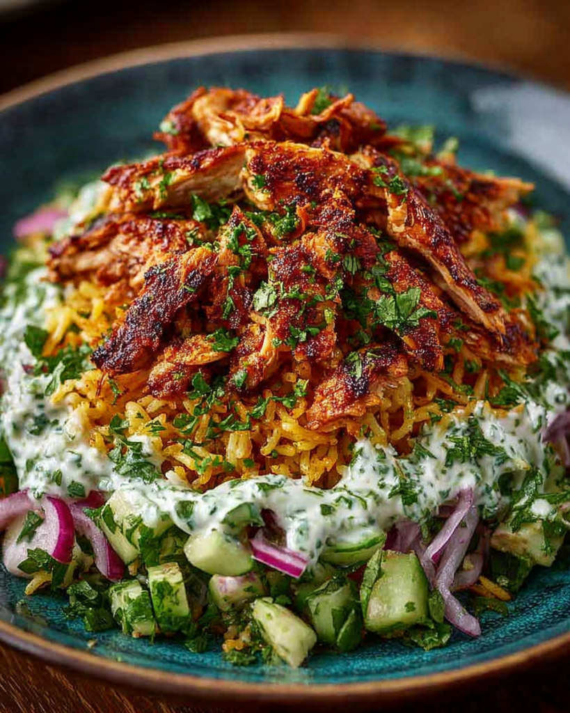 Chicken Shawarma Crispy Rice Salad Recipe - Gigirecipes