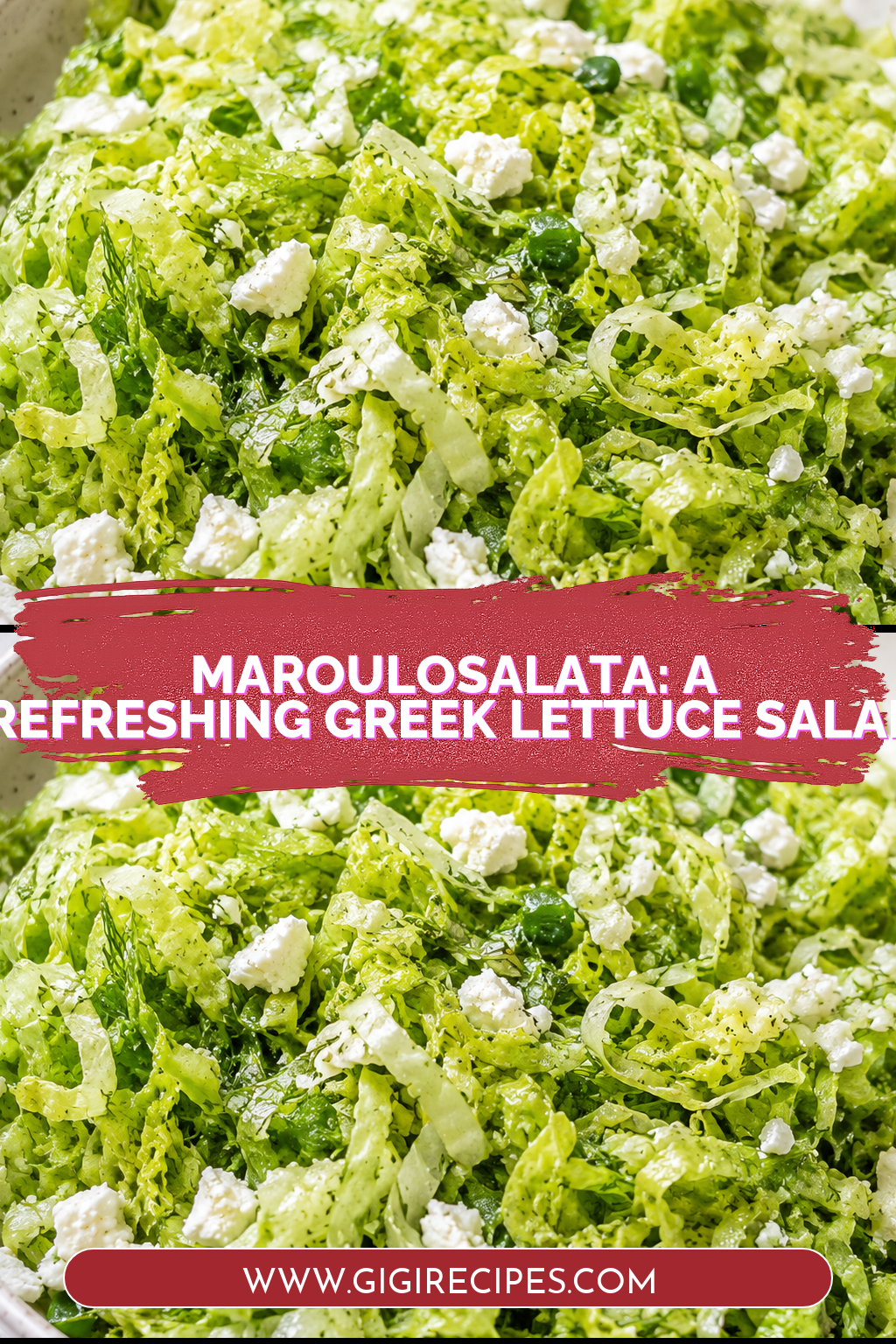 Maroulosalata: A Refreshing Greek Lettuce Salad